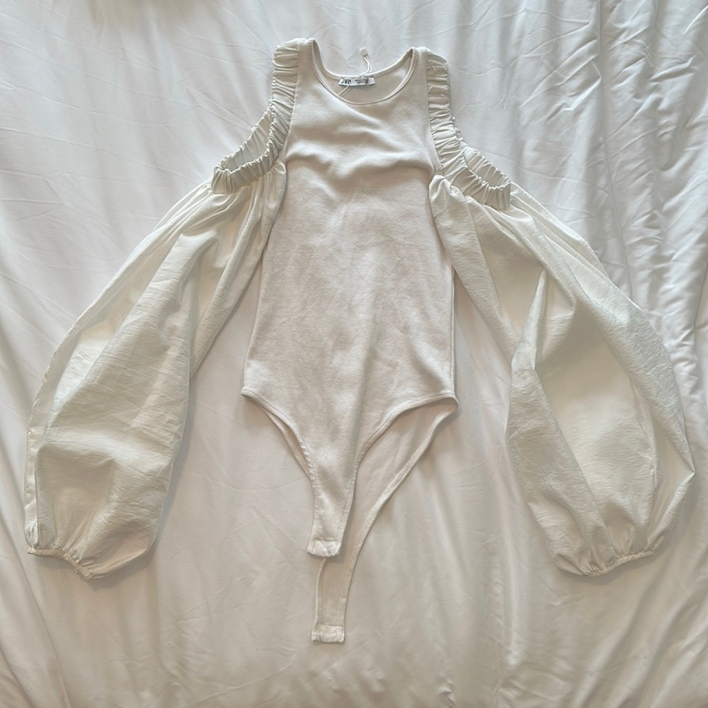 Zara Voluminous Cut Out Bodysuit